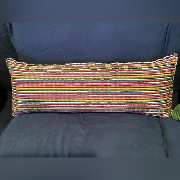 SOLD!Handmade Boho Lumbar Pillow - Picture 1 of 2